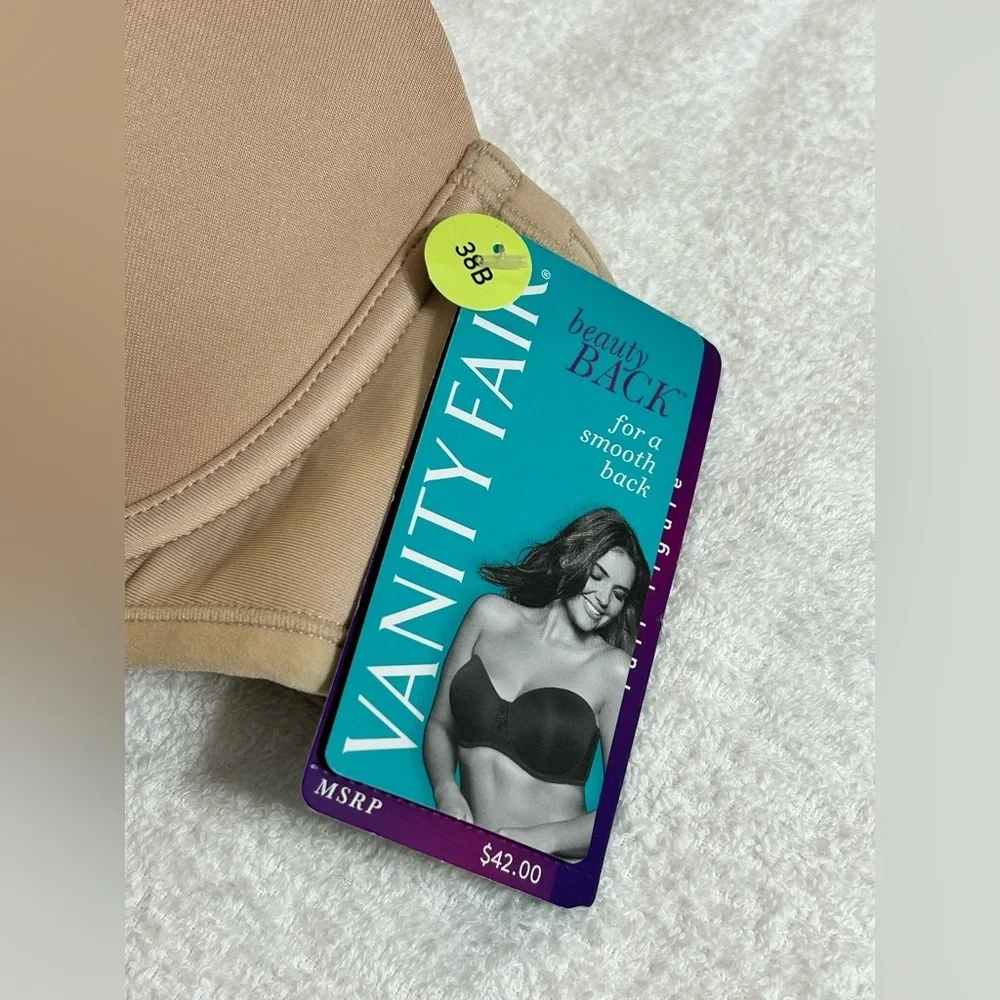 New! Vanity Fair Beauty Back Convertible Bra Size 38 B